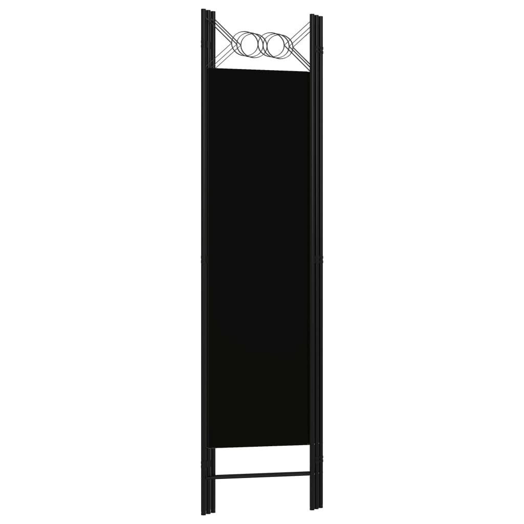 vidaXL Raumteiler 3-tlg. Raumteiler Schwarz 120 x 180 cm, 3-tlg.
