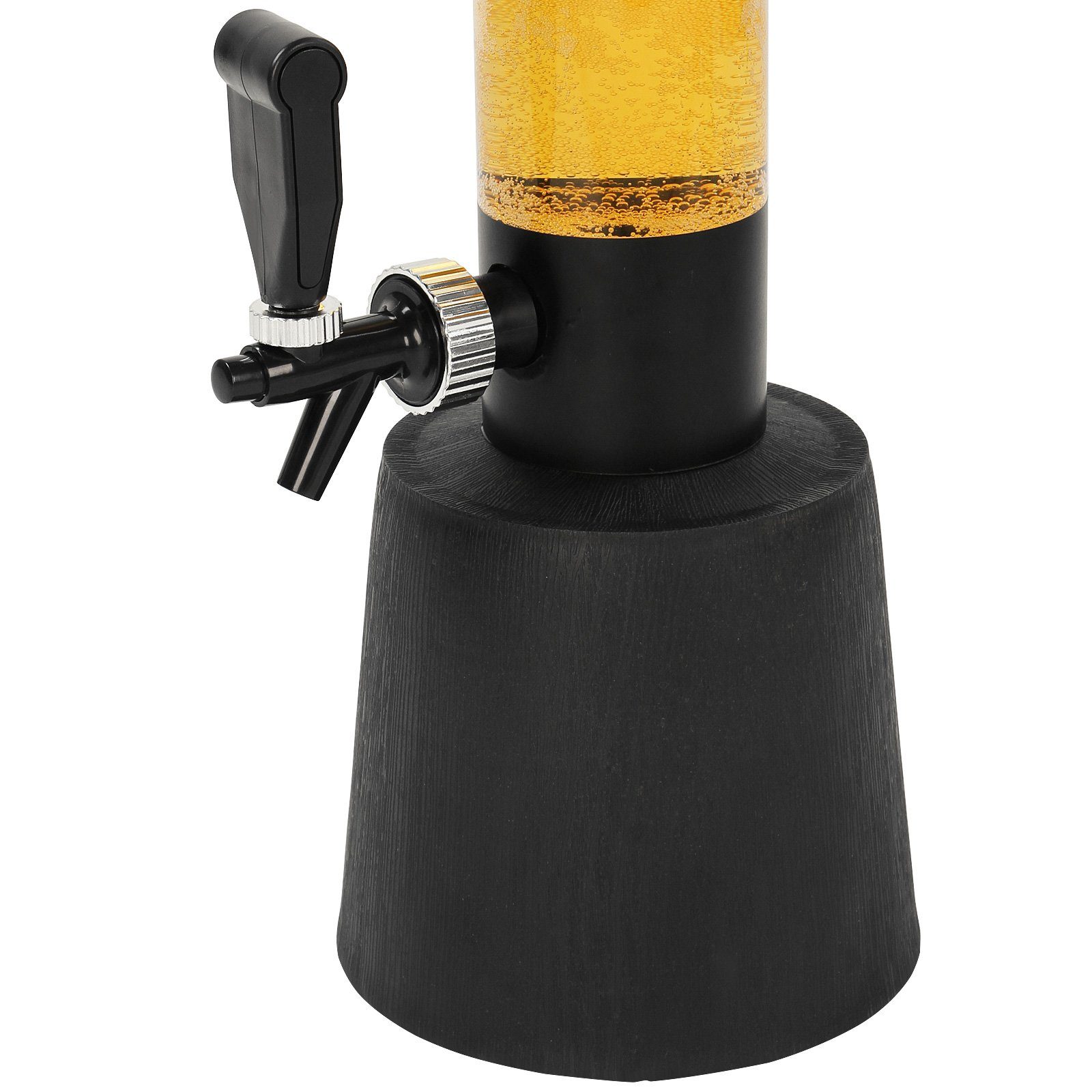 Jago Bierzapfanlage Biersäule mit Zapfhahn - 3.5L, 90cm hoch, mit Ständer, BPA-frei