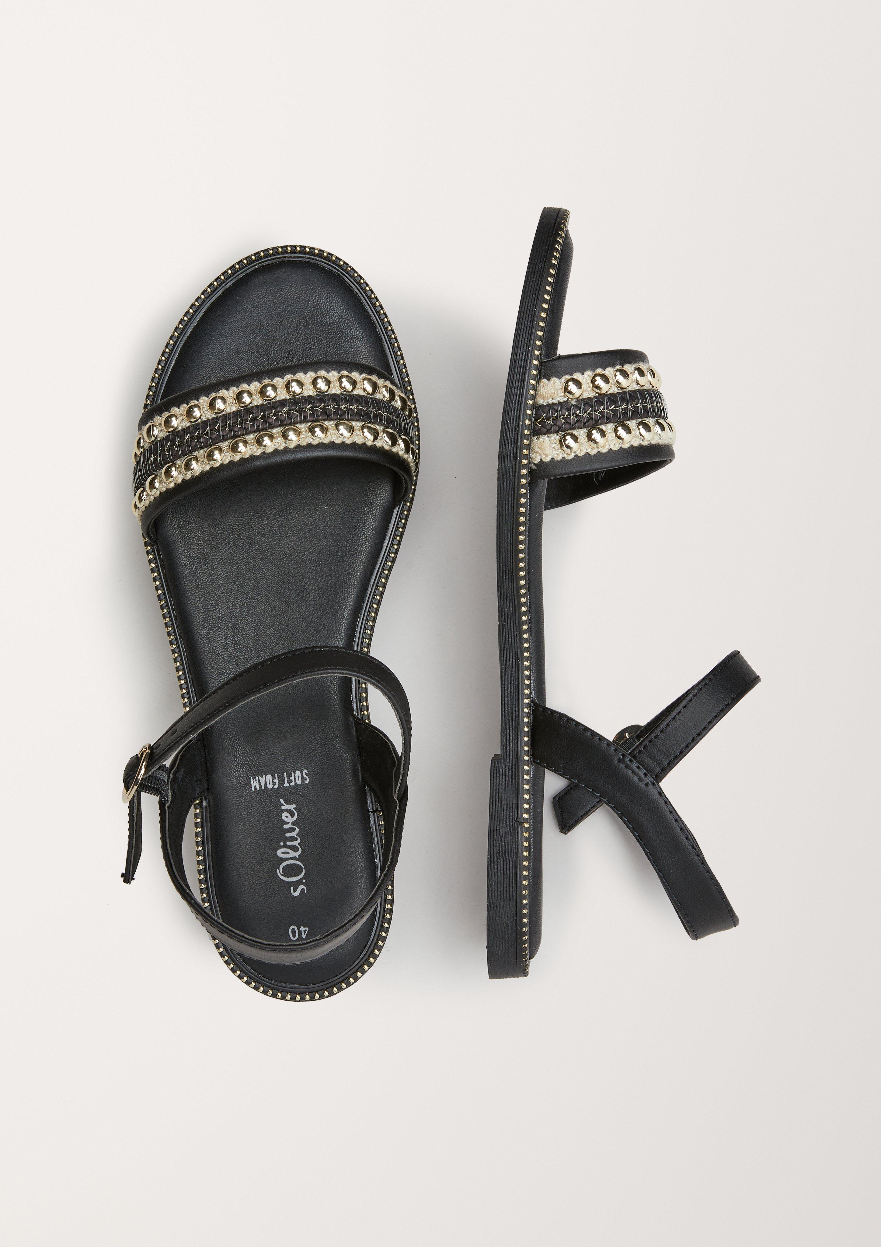Sandalen mit Schmucksteinchen  6005328-098