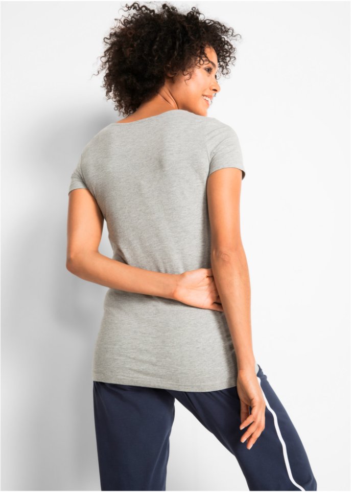 Sport-Longshirt mit Baumwolle (2er Pack)