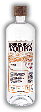 Koskenkorva 40 % 1,0 Liter Koskenkorva 40 % 1,0 Liter Hohe Qualität in puristischem Design. 1	 Liter - Vol 40%