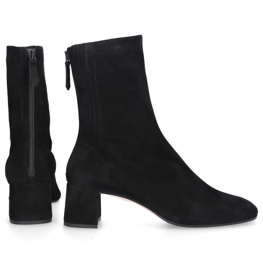Aquazzura - Klassische Stiefeletten SAINT HONORE 50 Veloursleder - schwarz