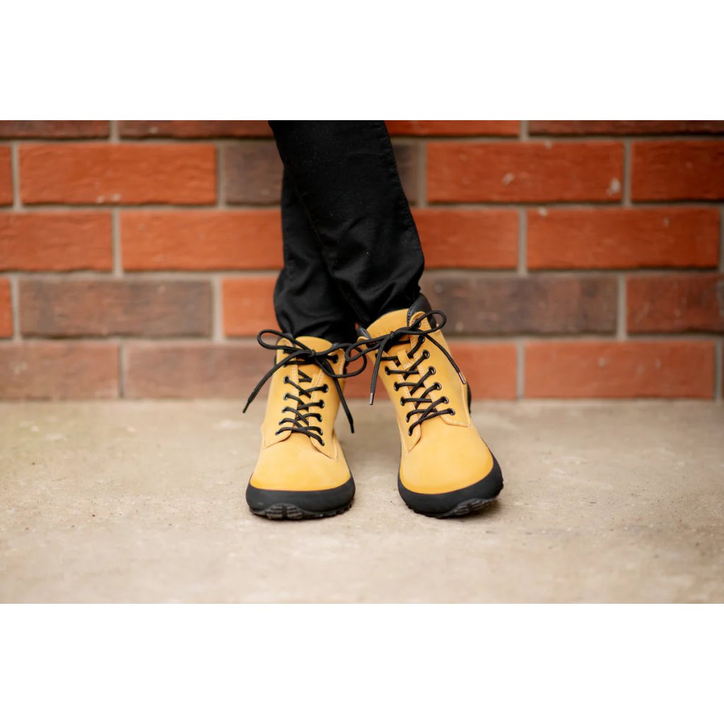 Ahinsa Shuma Nature 2.0 Mustard Barfußstiefeletten