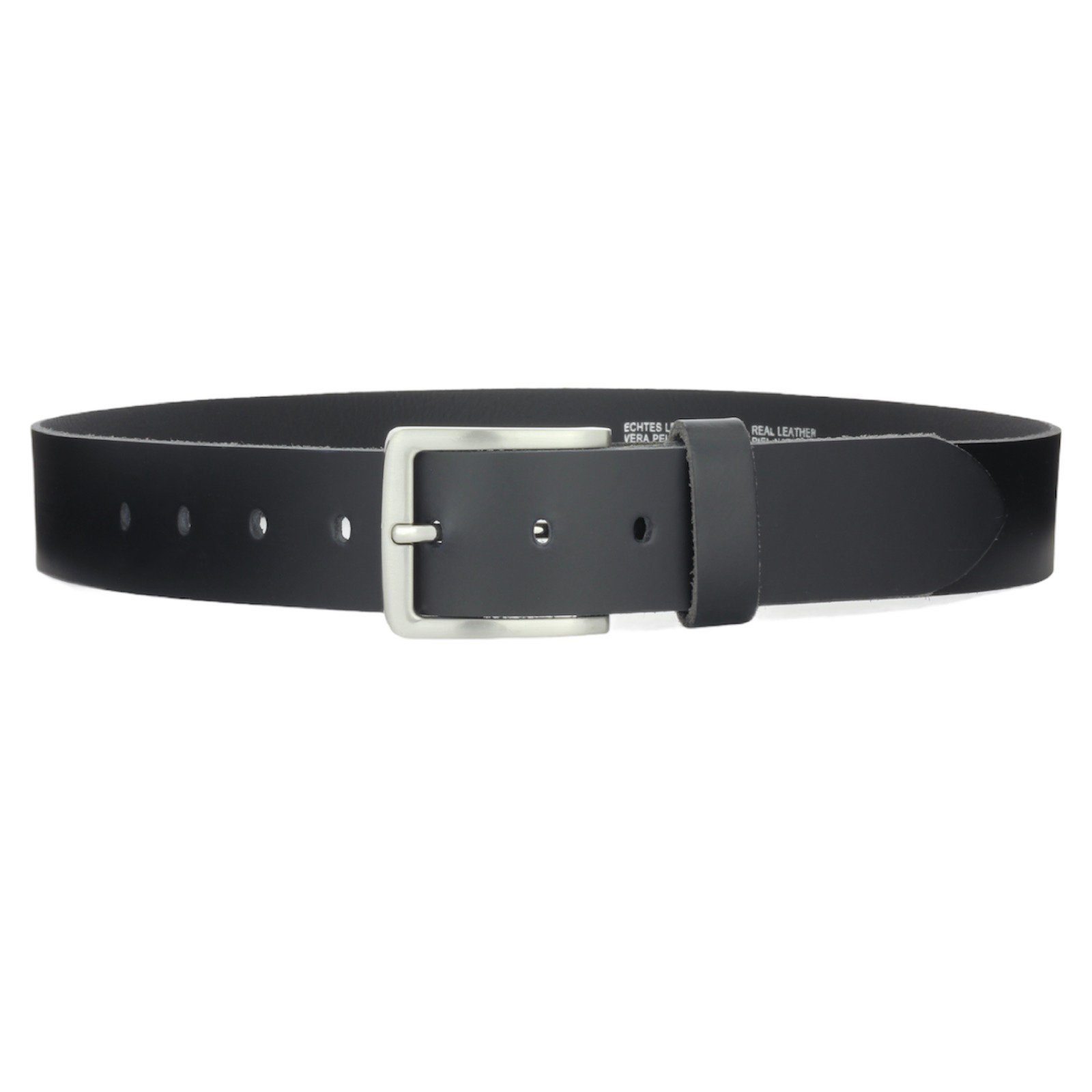 Manza Ledergürtel Gürtel Ledergürtel 4cm breit Echt Leder Jeansgürtel Unisex Rindleder, 4cm breit, Kürzbar, Handmade, Made in Germany, Lederriemen aus einem Stück! Kein verklebtes oder vernähtes Leder