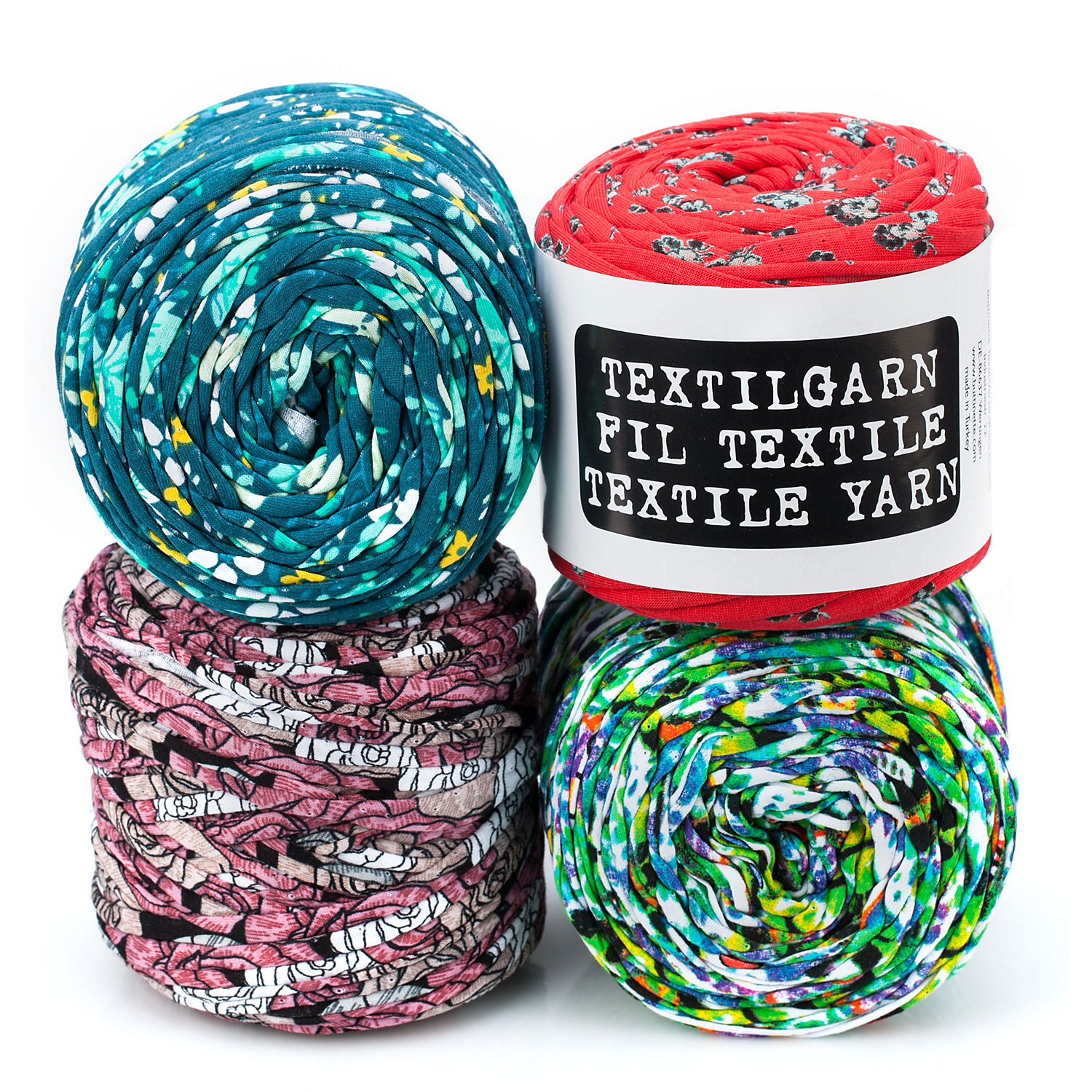buttinette Textilgarn, multicolor, 1000 g