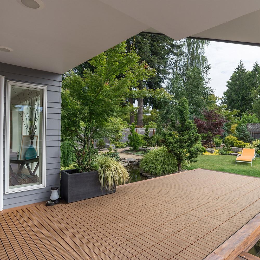 Home Deluxe WPC Holzfliesen BAVARO TEAK