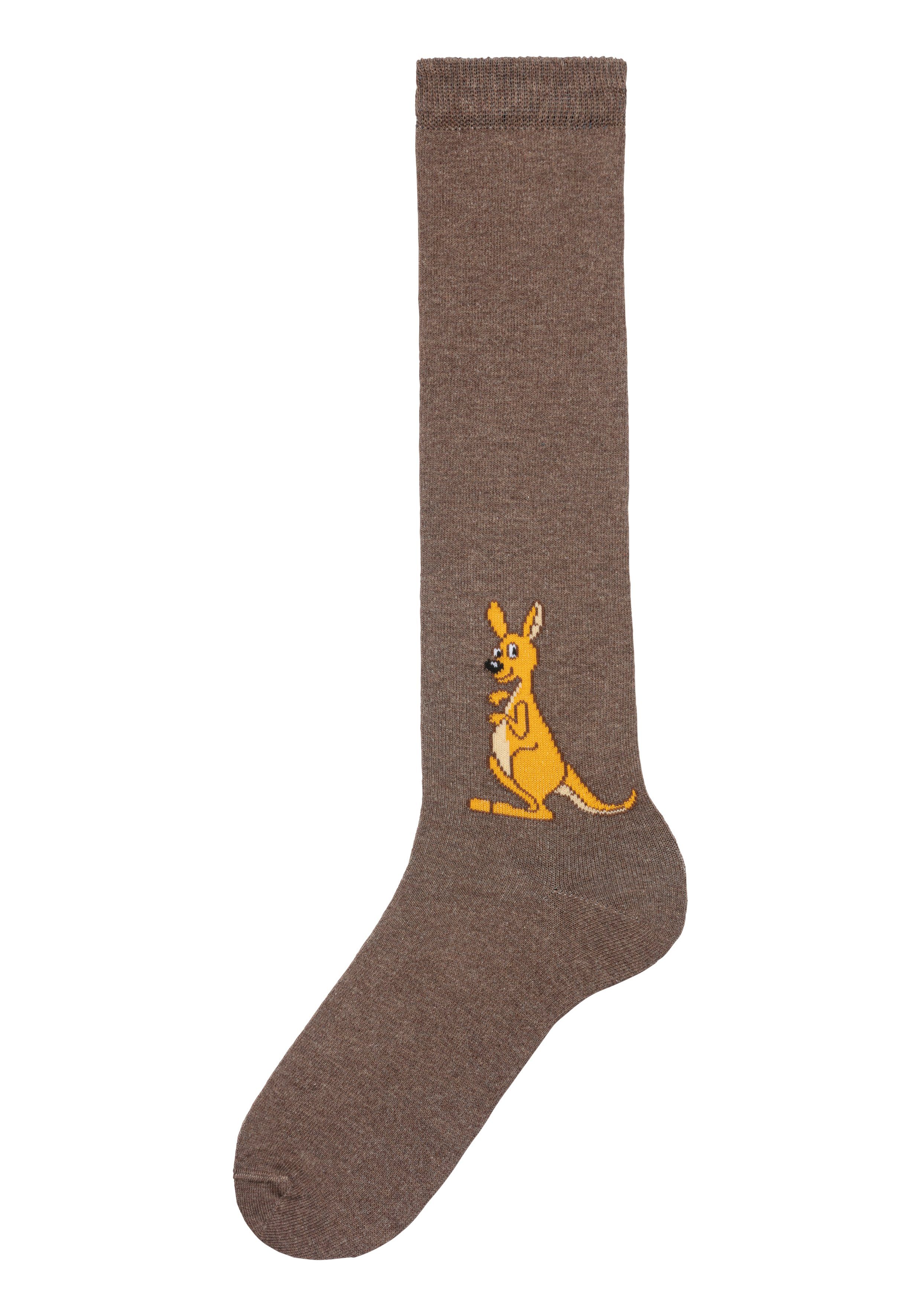 H.I.S Kniestrümpfe (5-Paar) mit eingestricktem Moriv