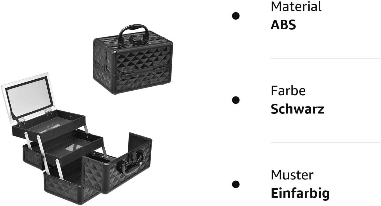 KOMFOTTEU Kosmetikkoffer Schminkkoffer, für Make-up
