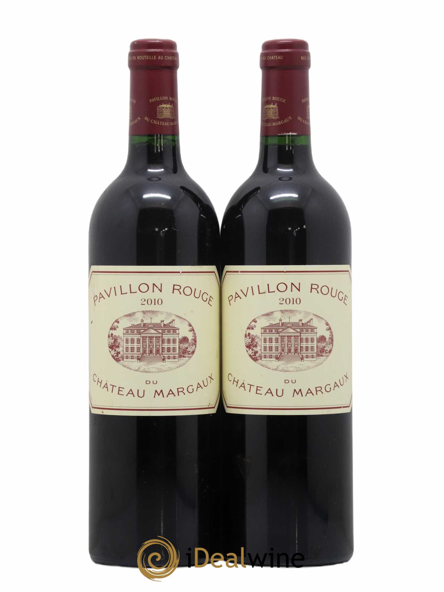 Pavillon Rouge du Château Margaux Second Vin  2010 - Lot de 2 Bouteilles
