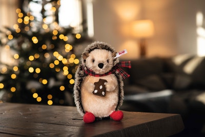 Ivo Weihnachtsigel, 19 cm, dunkelbraun