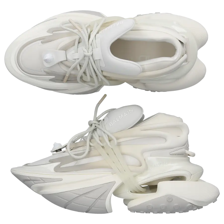 Balmain - Sneaker low Unicorn Textil - weiß