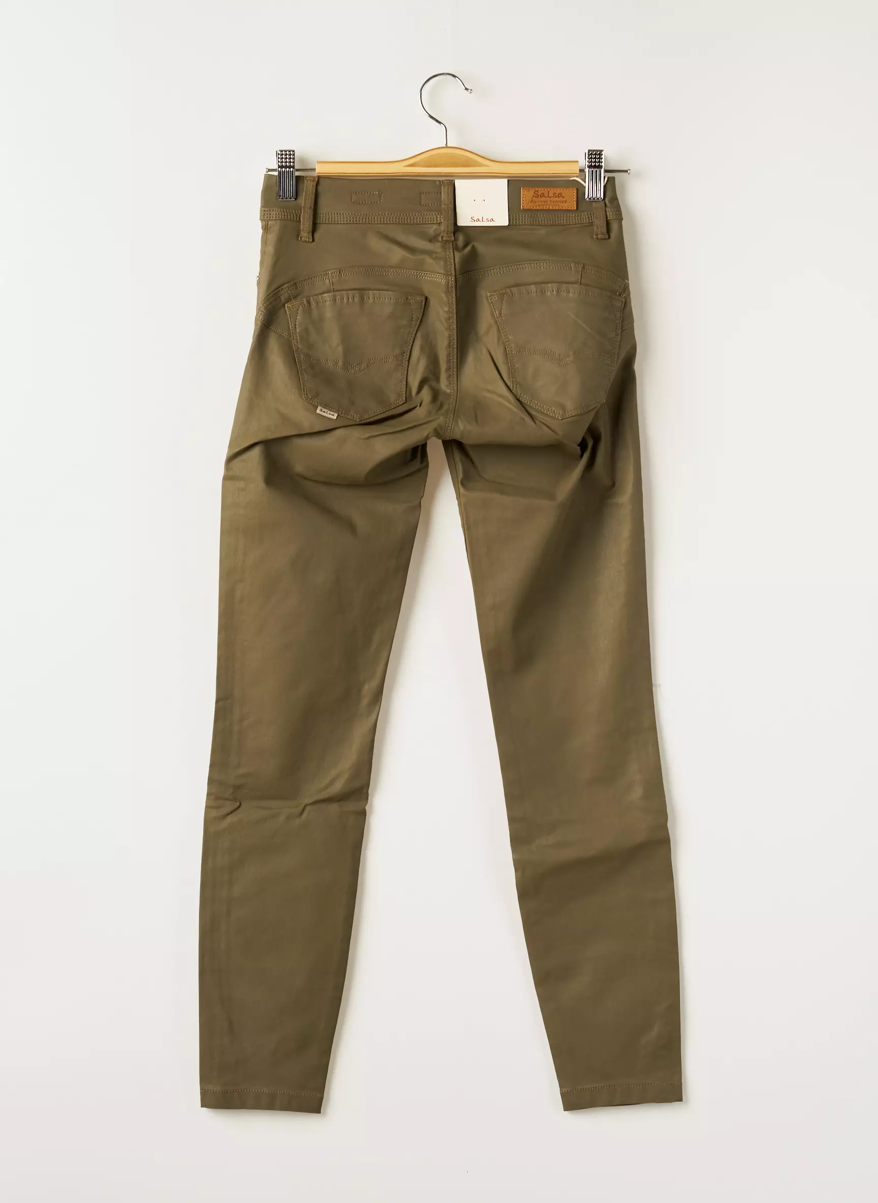 Salsa Pantalons Slim Femme couleur vert