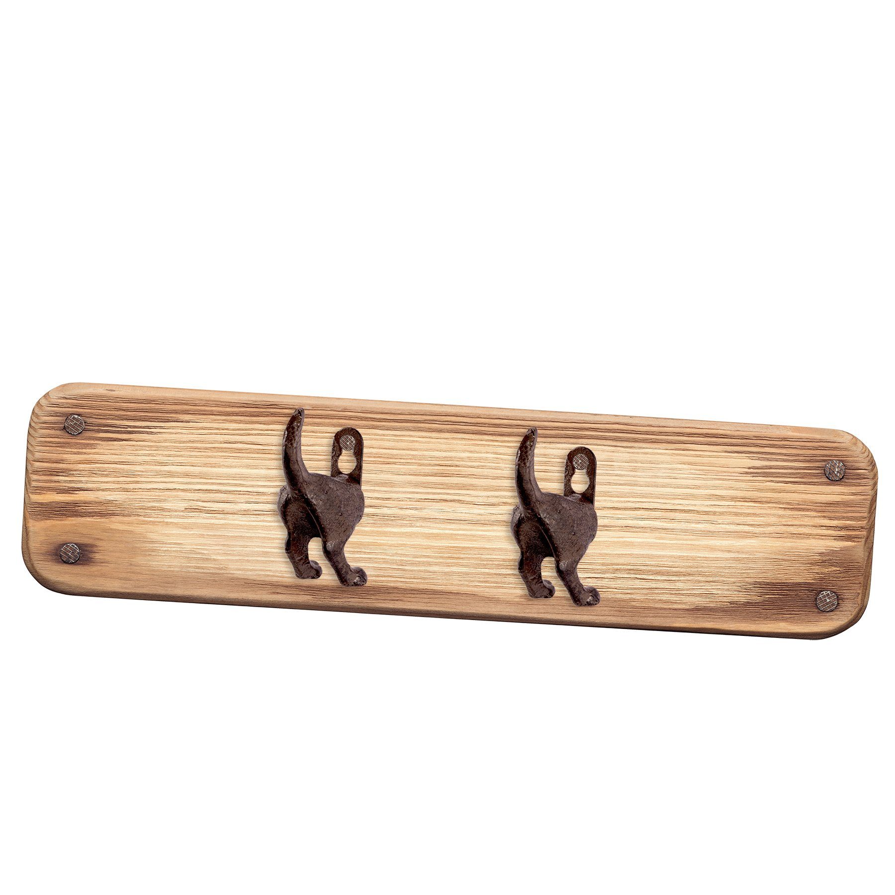 BigDean Wandhaken 2er Set Garderobenhaken Fifi − Hundehaken Hund Gusseisen Haken Hundepopo − Garderobe für Hundeleinen, Schlüssel & Kleidung, (2-St)