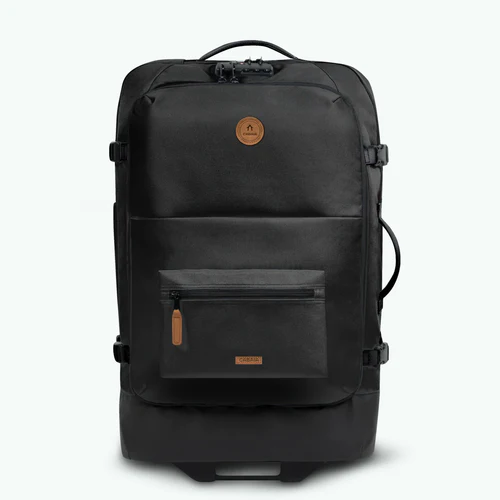 Berlin medium 2-wheel soft suitcase, black