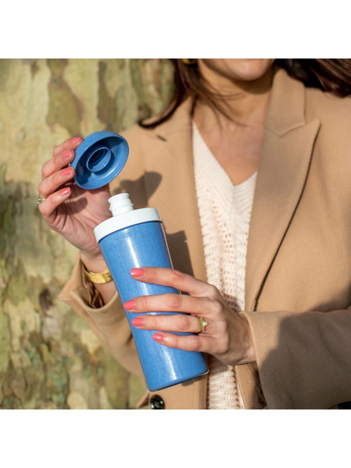 koziol OASE * - Trinkflasche 425ml in organic blue günstig kaufen onesize