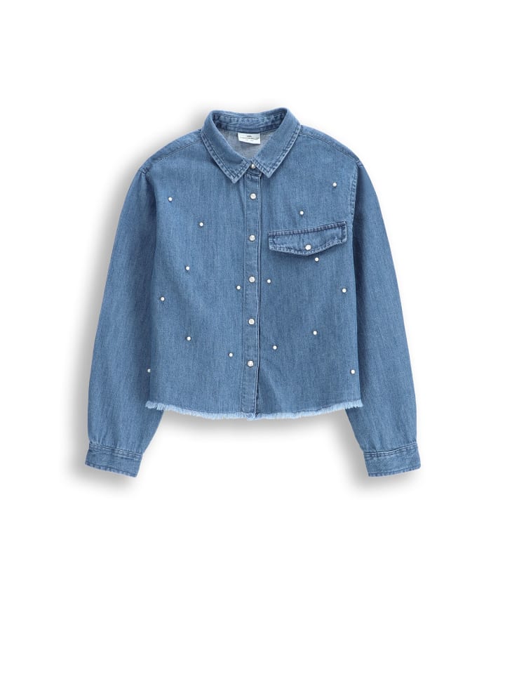 Coccodrillo Langarmhemd in blau günstig kaufen