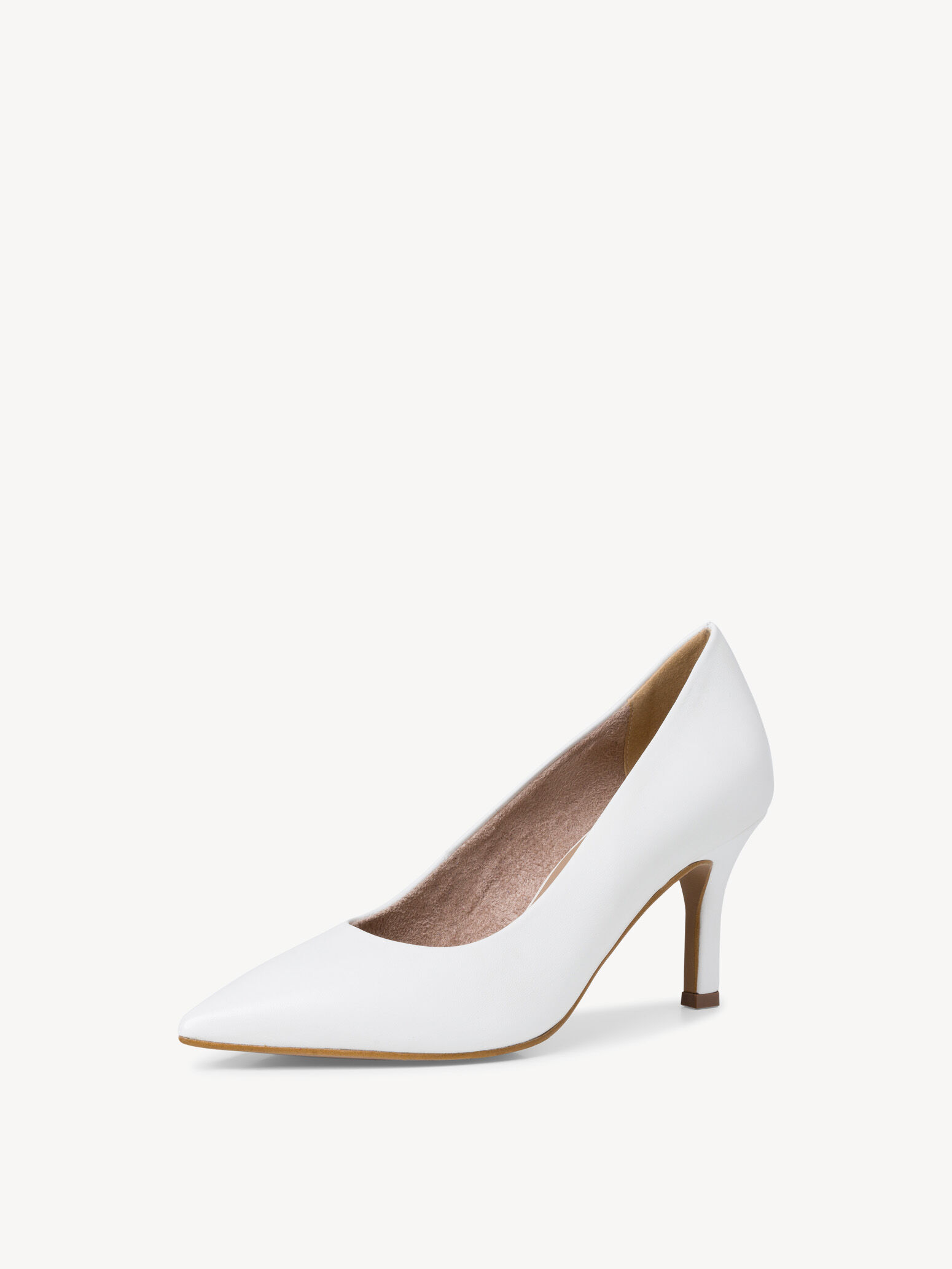 Escarpin en cuir - blanc