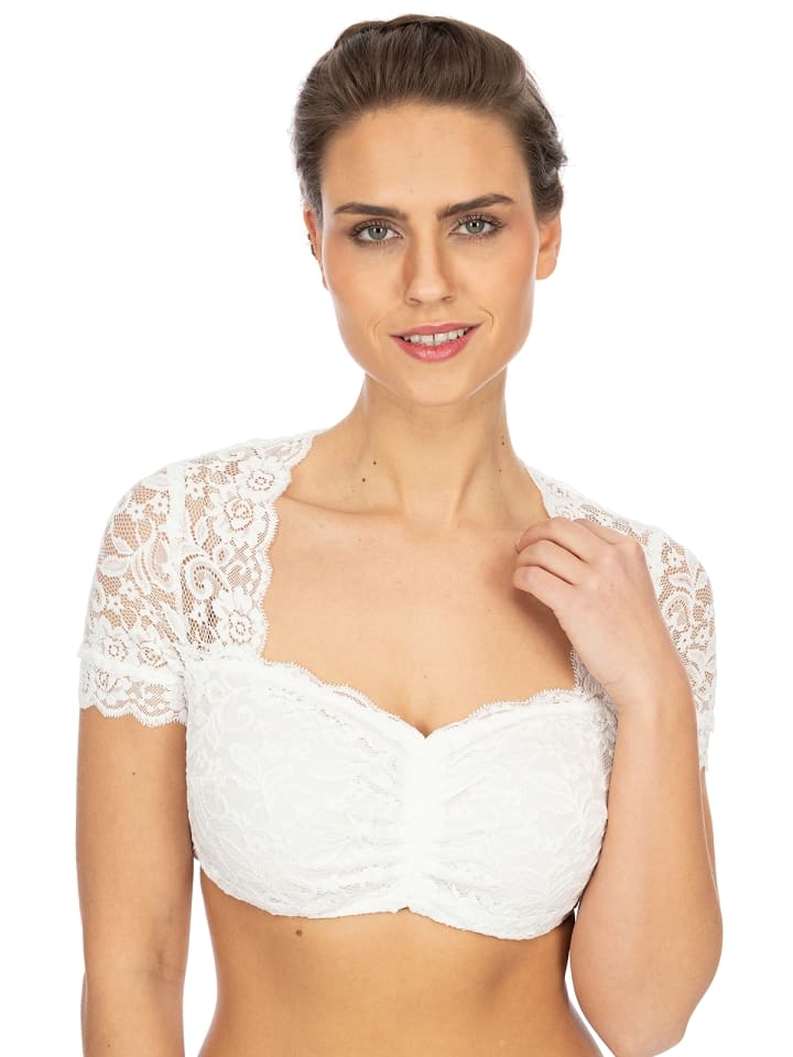 MarJo Dirndlbluse NADINE-KOSIRA in offwhite günstig kaufen