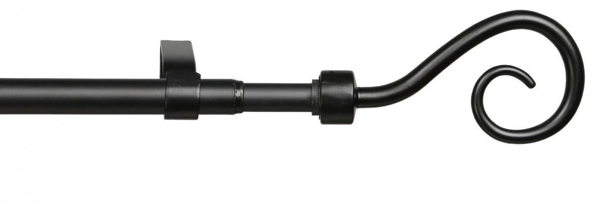 Bella Casa Stilgarnitur Syrakus 16 mm Ø, 130 cm - 240 cm, Metall, schwarz