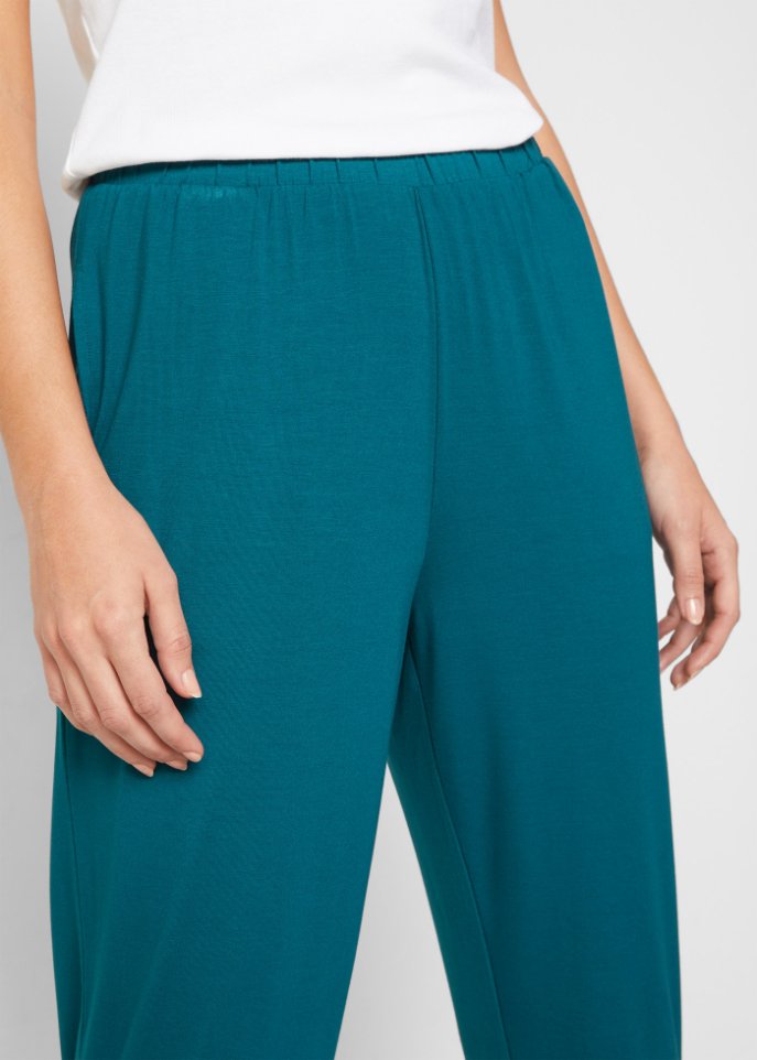 Leichte Schlupfhose mit High-Waist-Bequembund, 2er-Pack