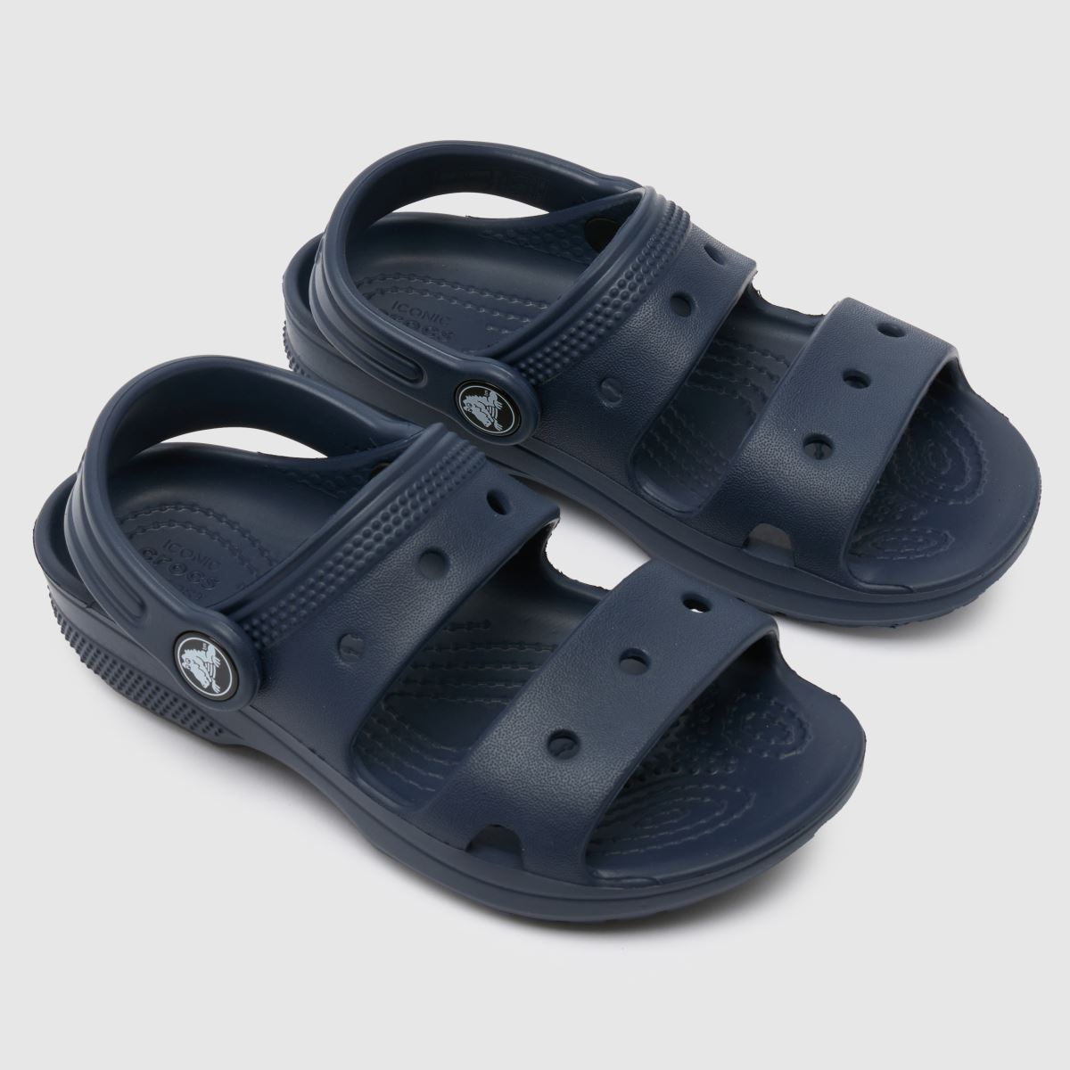 Crocs marinblå klassiska sandaler för småbarn