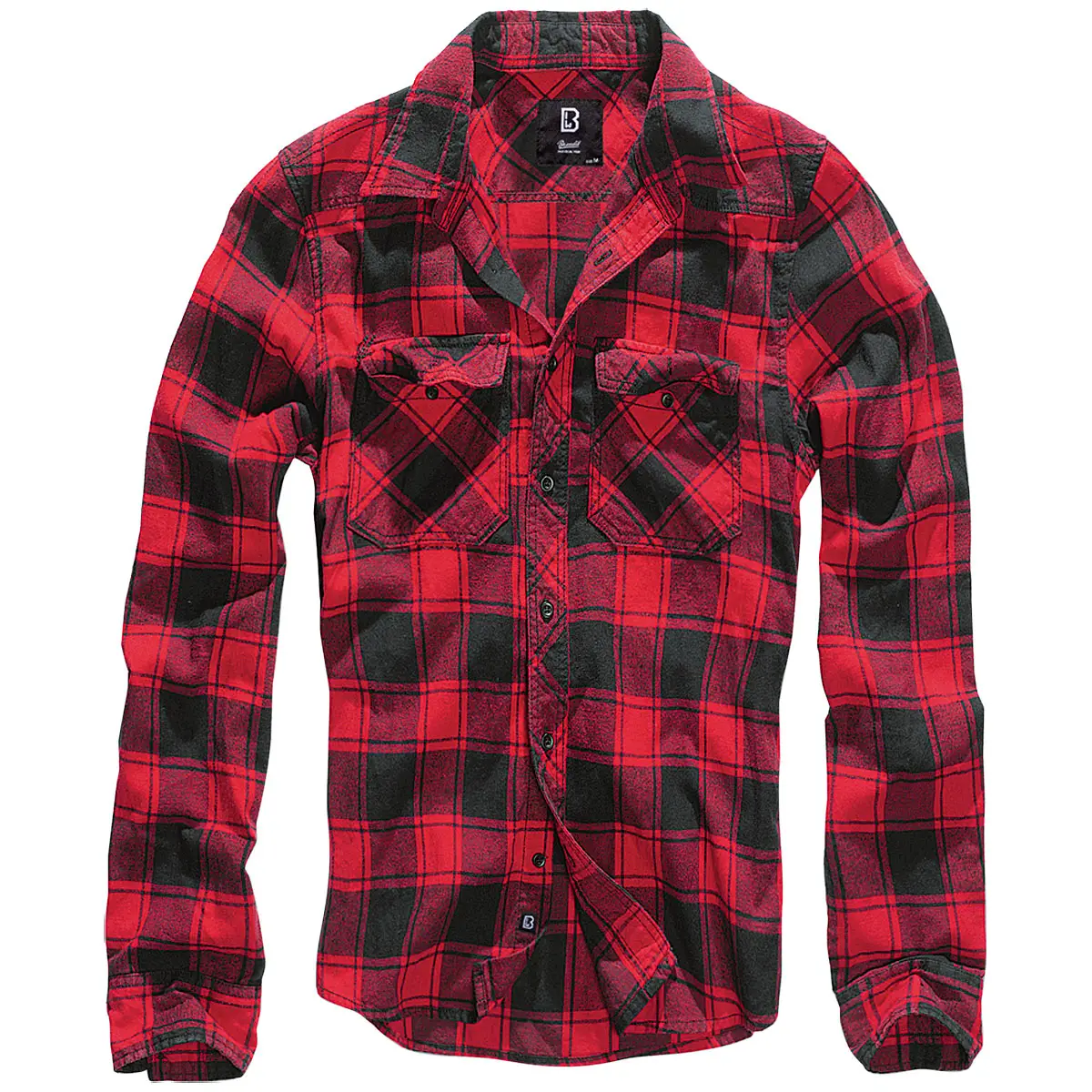 Brandit Checkshirt rot-schwarz