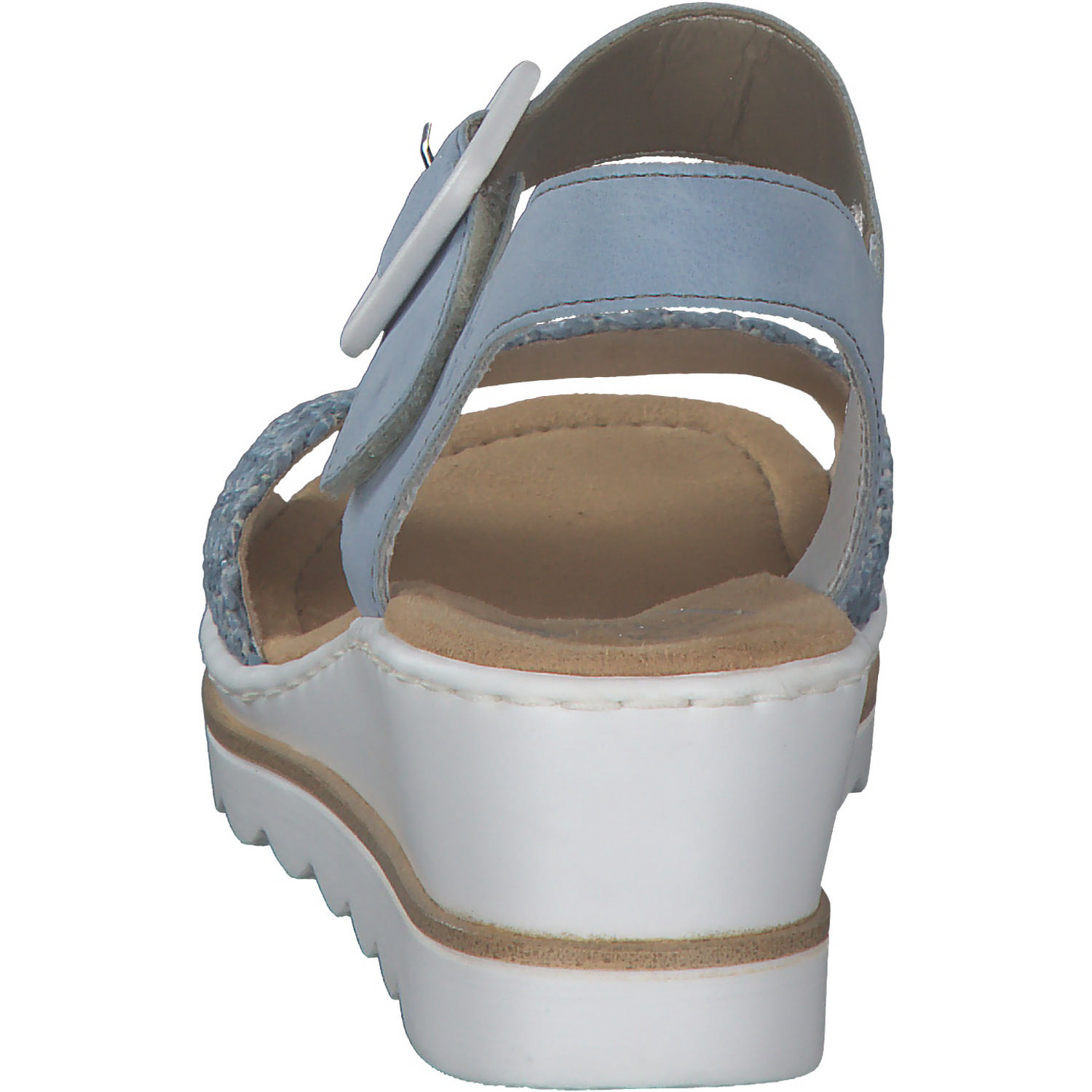 Rieker 67474, Keilsandaletten, Damen, Blau