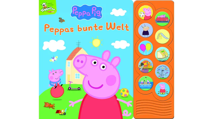 Peppa Pig - Peppas bunte Welt - Interaktives Pappbilderbuch mit 10 lustigen Geräuschen