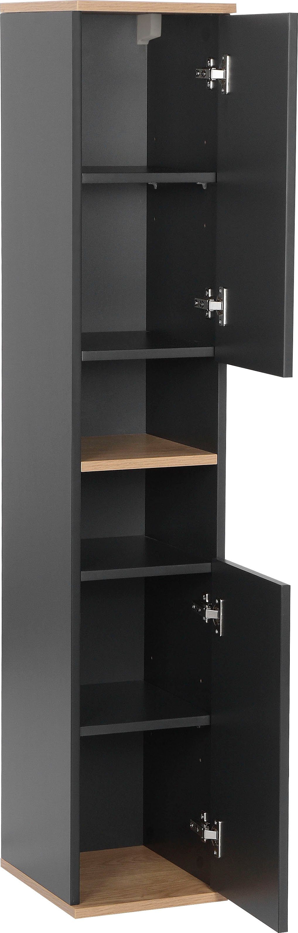 welltime Hochschrank Haarlem Breite 24cm, Badmöbel Schrank