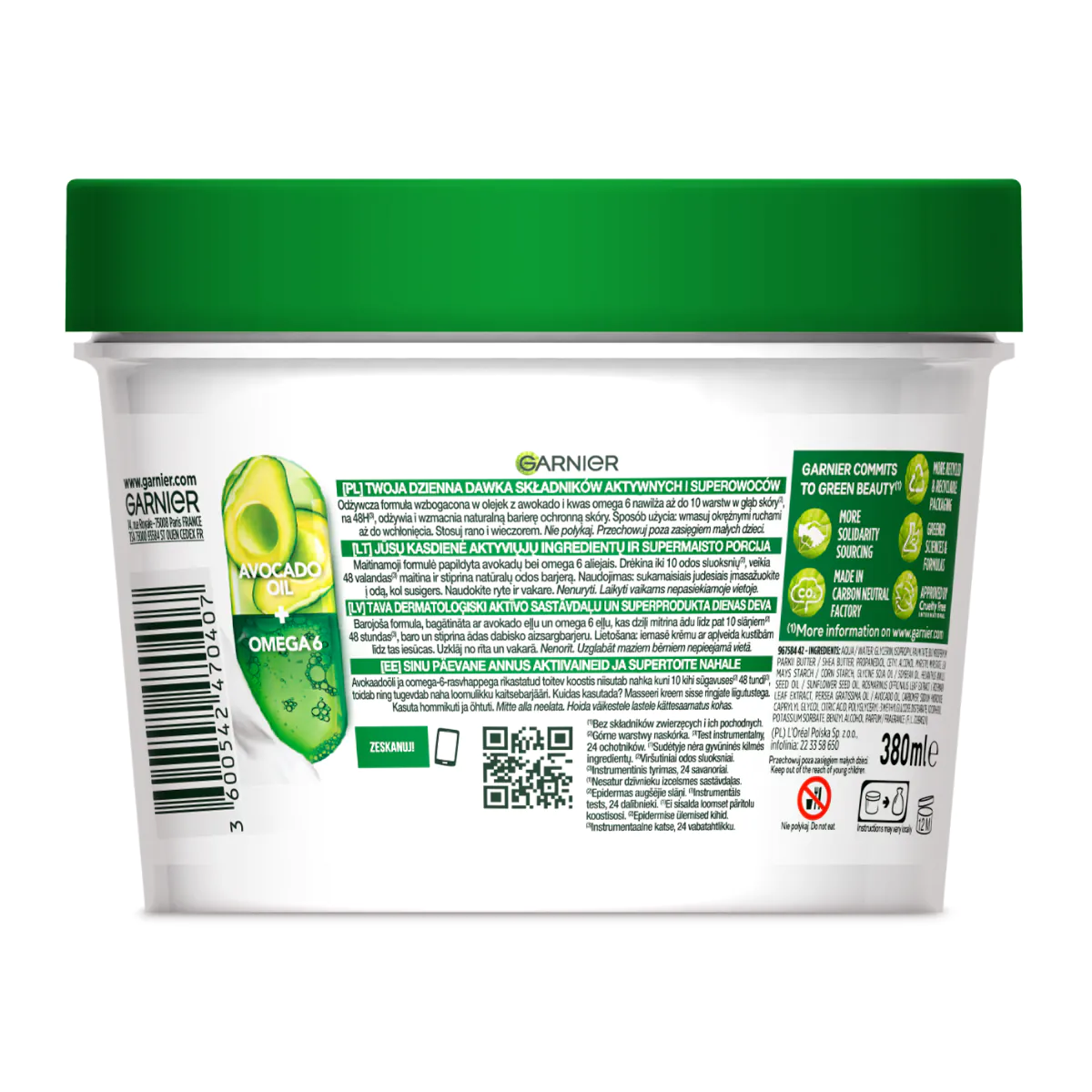 Garnier kūno supermaisto avokadas