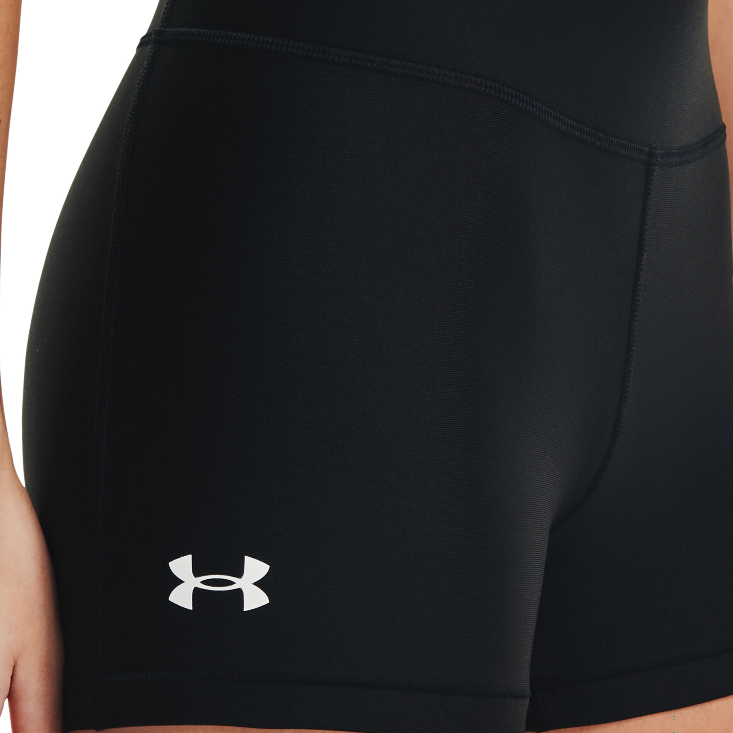 Heatgear Mid Rise Ballshort Damen - Schwarz, Weiß