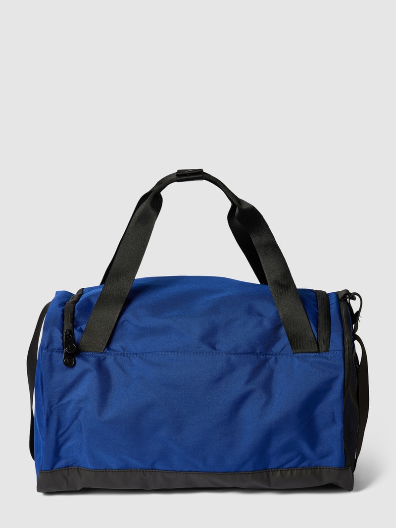 Weekender mit Label-Print Modell 'Duffle' in marineblau