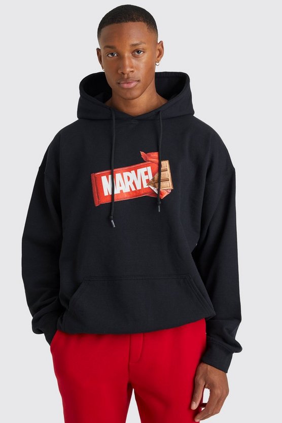 Oversize Hoodie mit lizenziertem Marvel Chocolate Print