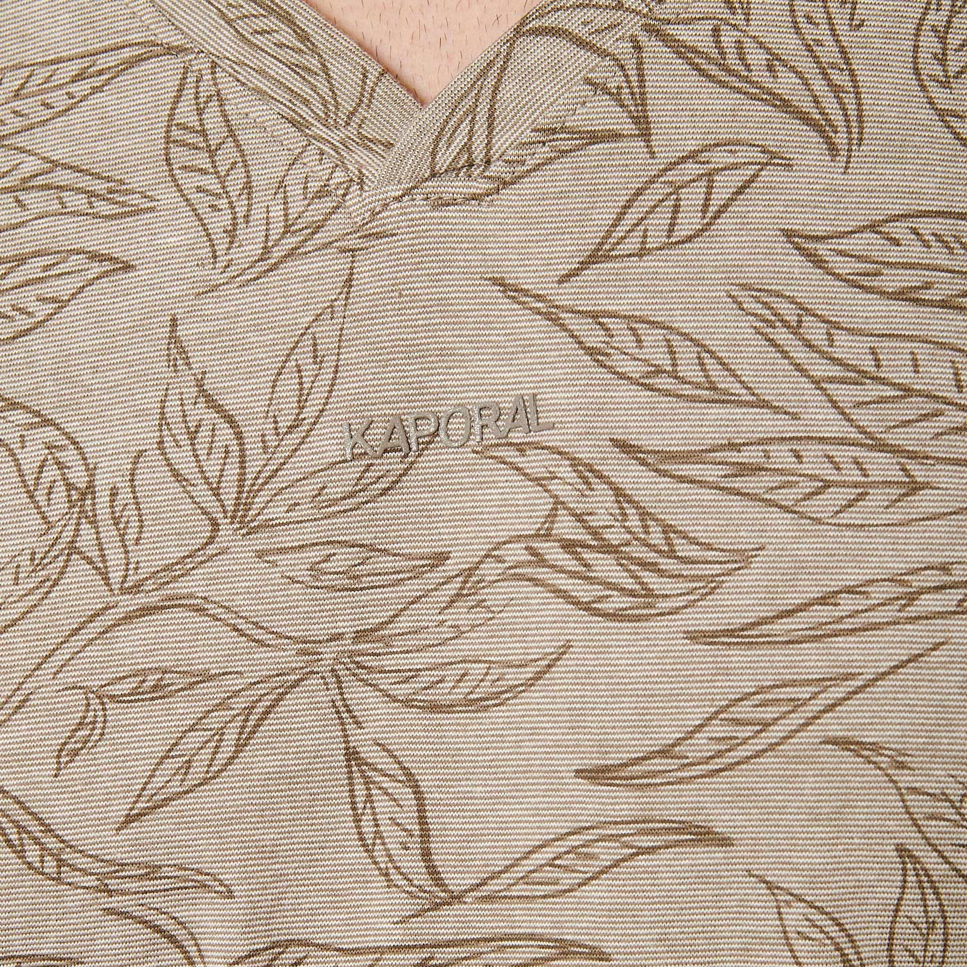 SHILO  T-shirt beige Homme en 100% coton