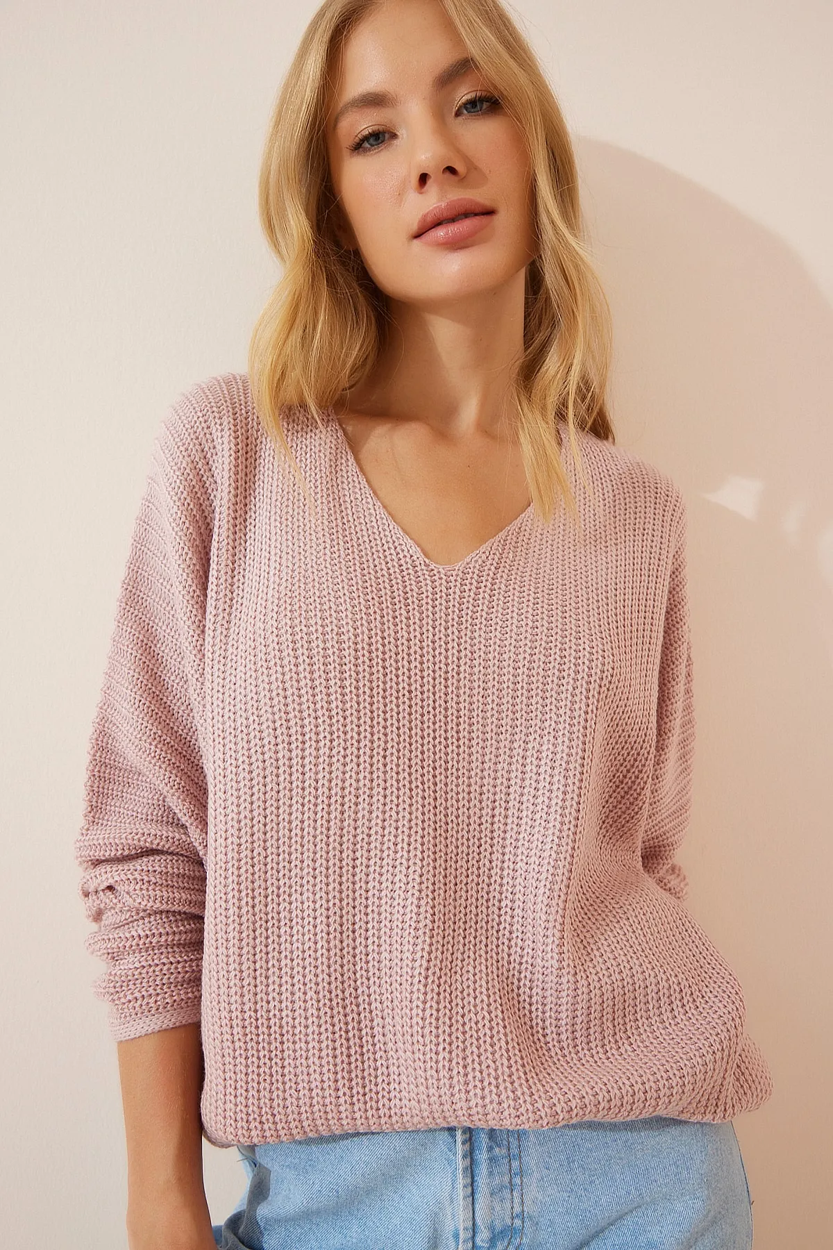 Happiness İstanbul  Pullover - Rosa - Oversized