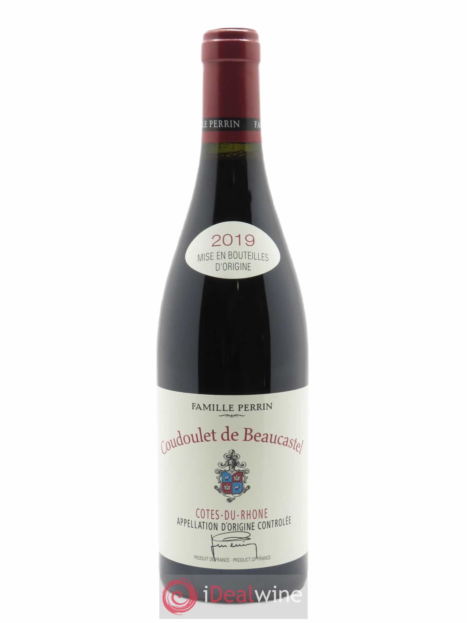 Côtes du Rhône Coudoulet de Beaucastel Jean-Pierre & François Perrin  2019 - Lot de 1 Bouteille
