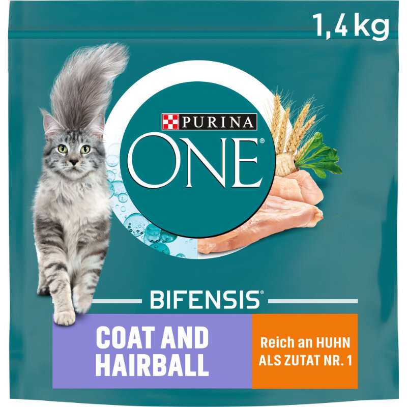 Purina ONE Trockenfutter Purina ONE BIFENSIS Coat & Hairball 1,4 kg
