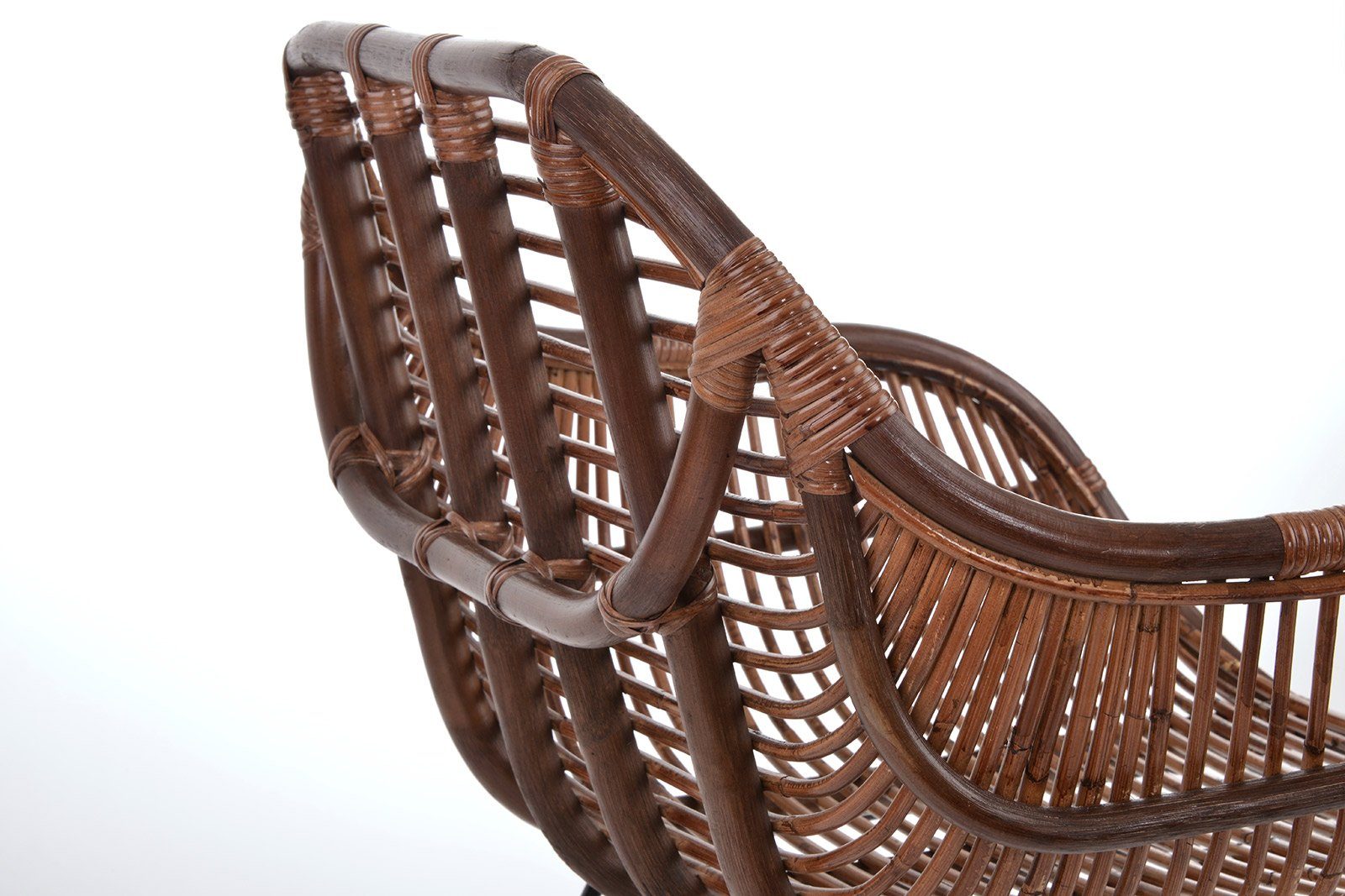 animal-design Rattanstuhl, Rattanstuhl Korbstuhl VENUS stabil aus Rattan in braun / natur - Handarbeit