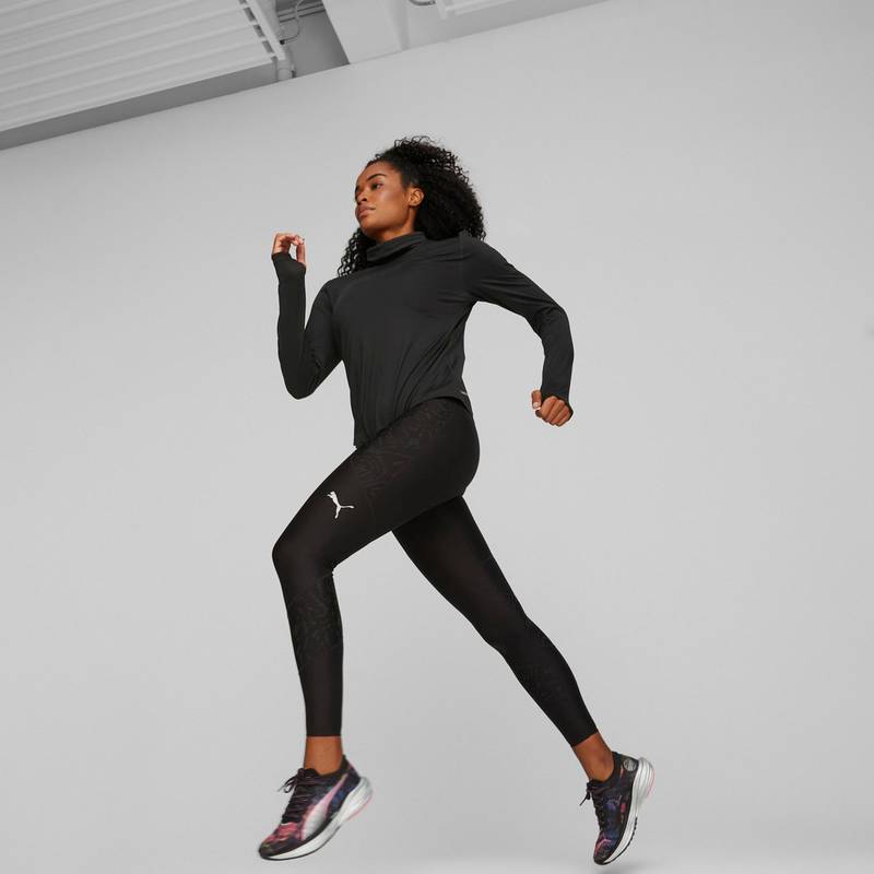 PUMA RUN BRUSHED CLOUDSPUN Funktionsshirt Damen