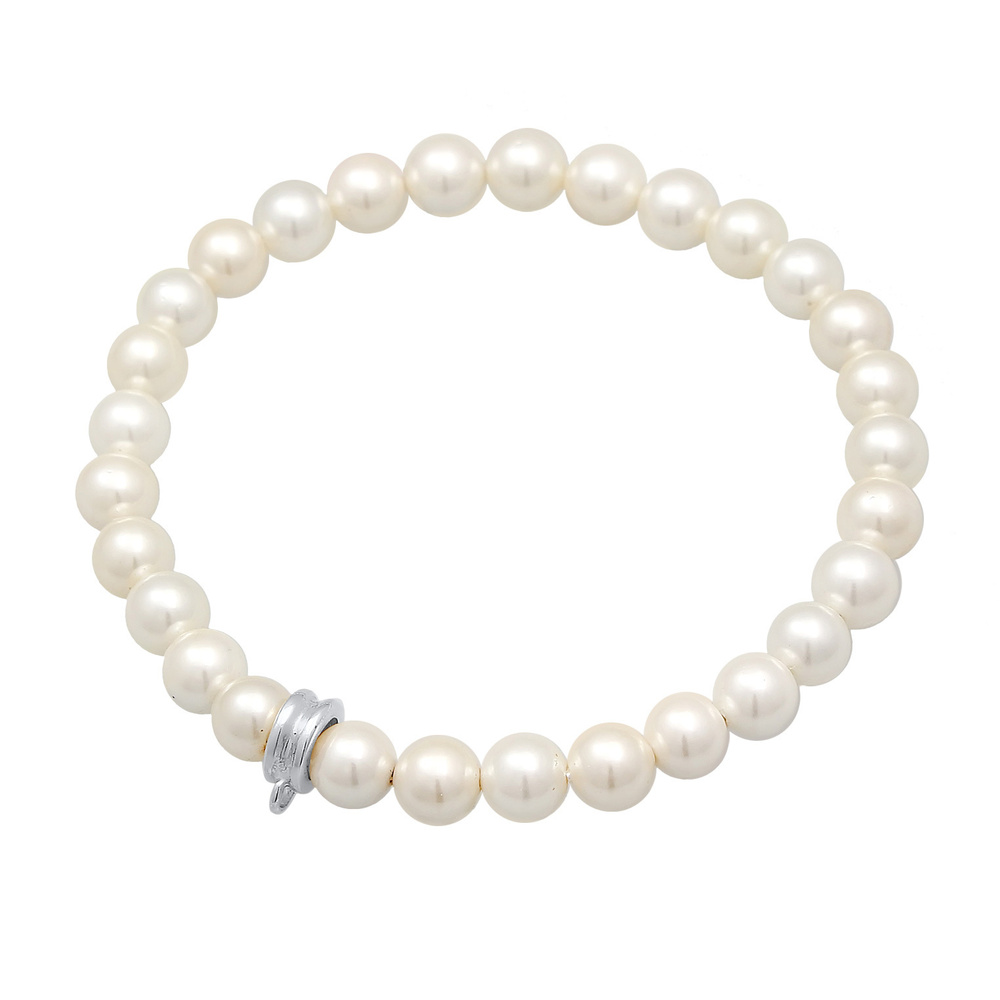 Nenalina Nenalina Bracelet Porte-charmes en perles pour femmes Classique en argent sterlin Bracelet