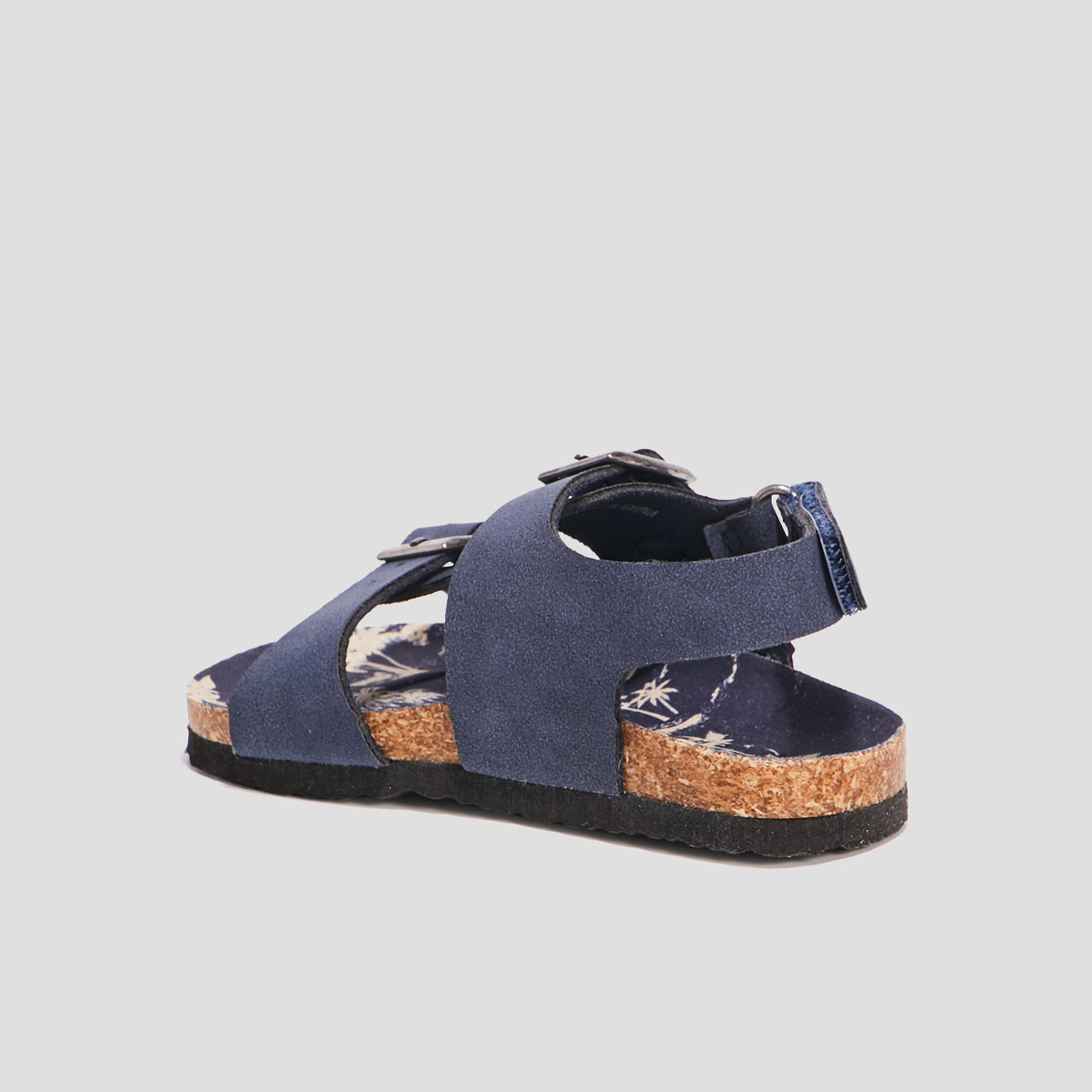 Sandales à scratchs bleu marine bébé garçon | La Halle