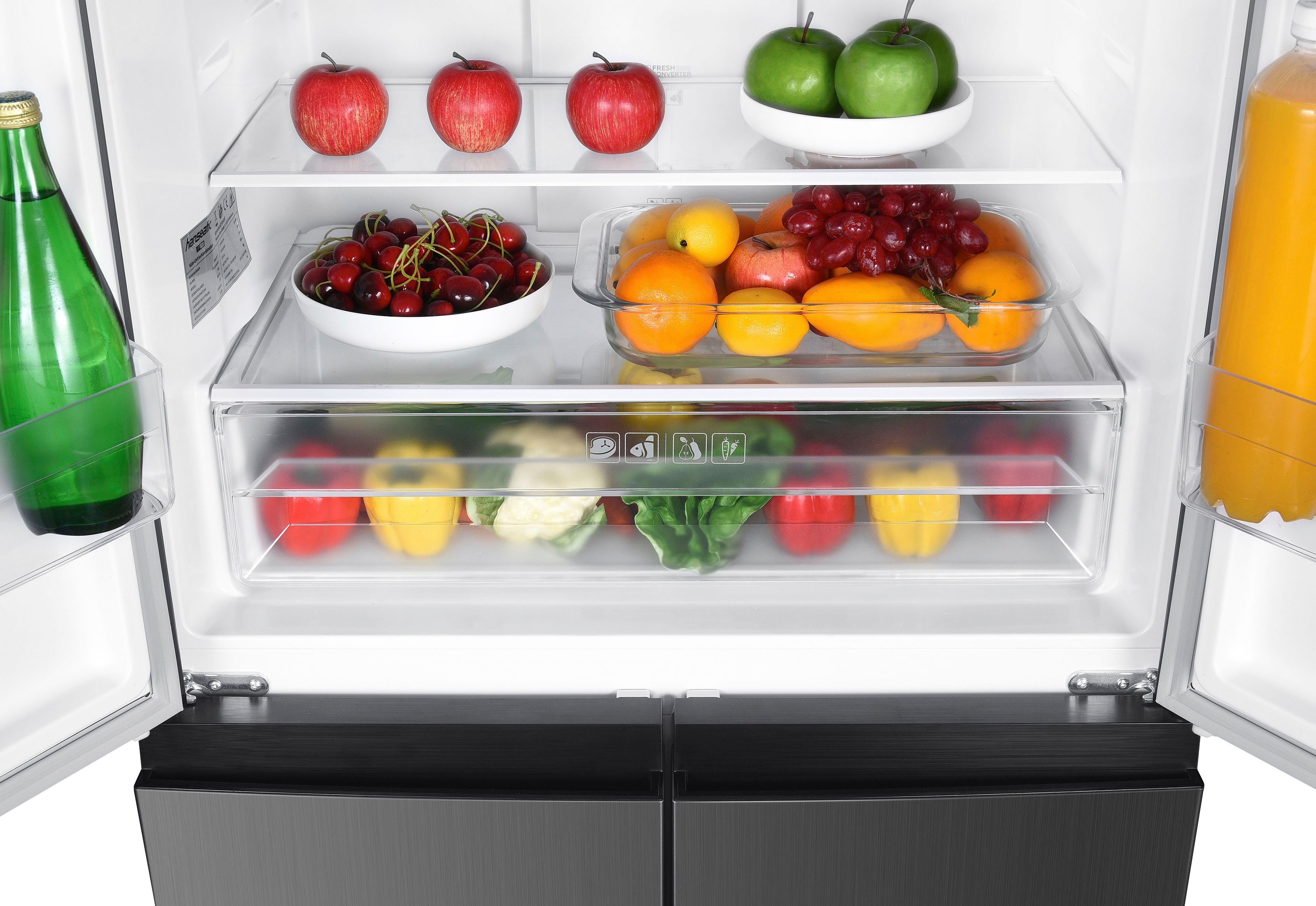 Hanseatic Multi Door HCDD18080EI, 180,0 cm hoch, 79,0 cm breit, NoFrost, Türalarm
