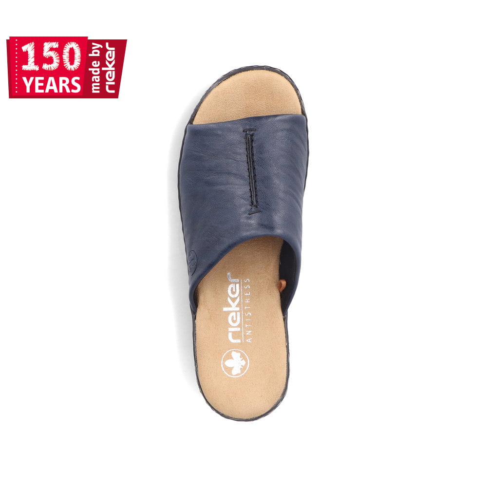 Rieker Damen Pantoletten marineblau