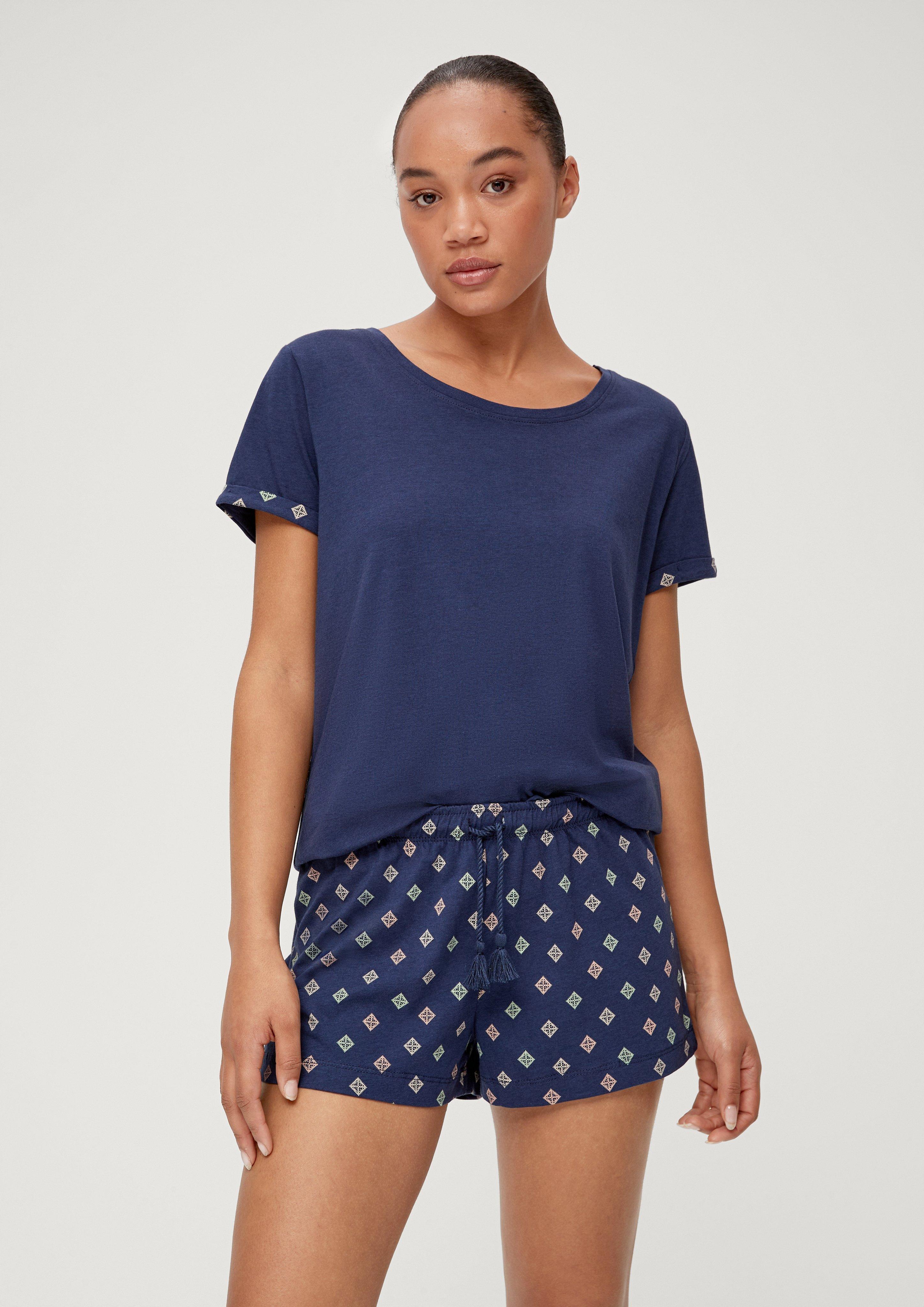 Pyjama-Short mit Allover-Print  6008358-5865