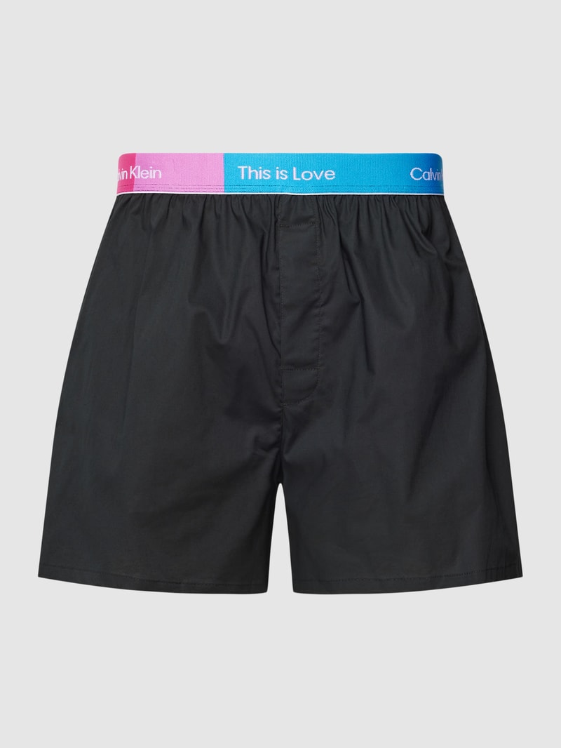 Boxershorts mit Statement-Stitching Modell 'TRAD' in schwarz