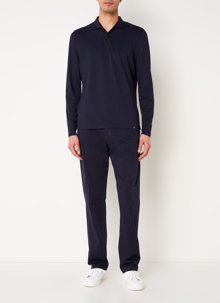 Pantaloni chino Boggi Milano Leo cu buzunare laterale, mulați