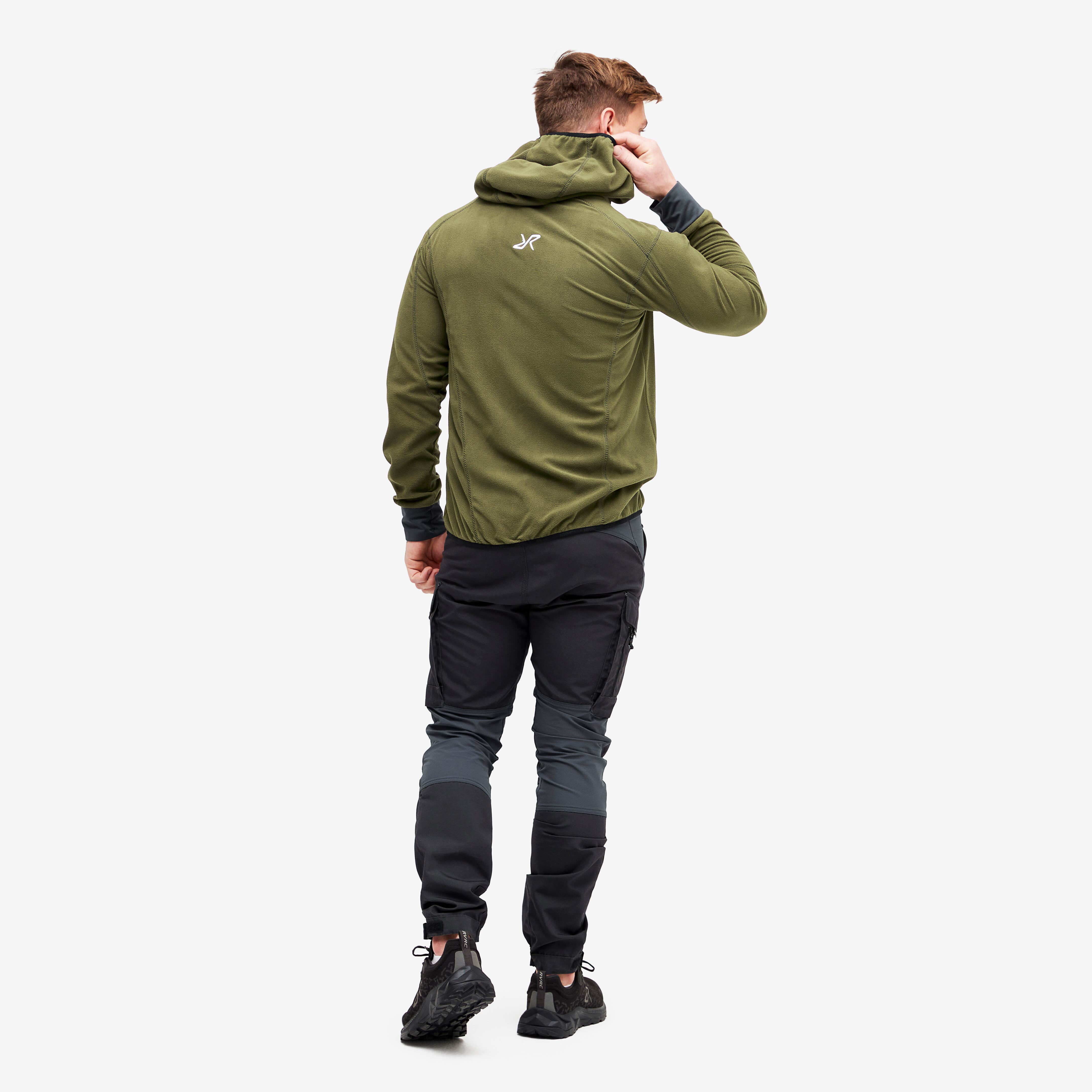 Trekker Hoodie Homme Dark Olive