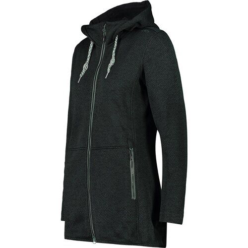 DAMEN KAPUZENSWEAT WOMAN LONG JACKET FIX HOOD