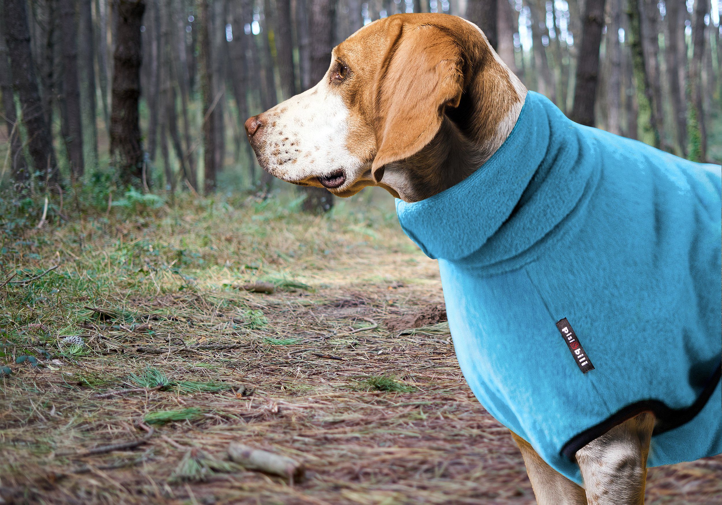 Pisi & Bili Hundebademantel 100% Baumwolle Hundebademantel, Wintermäntel, zum Trocknen
