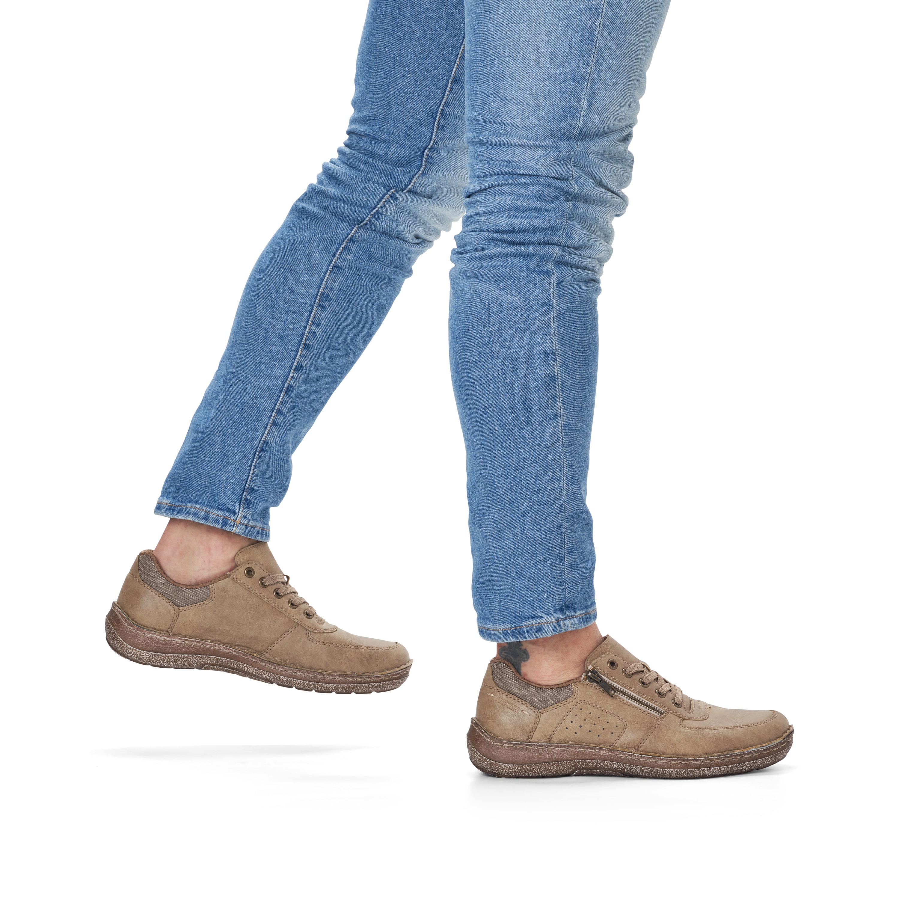 Rieker Herren Schnürschuhe braunbeige